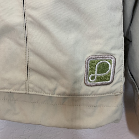 Burton Snowboarding jacket Biolite fleece lined zip pockets tan grey - Picture 5 of 9